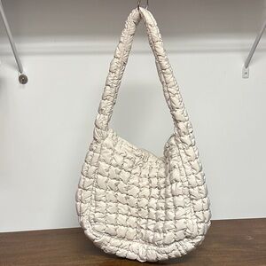Wild Fable Cream Textured Shoulder Bag
